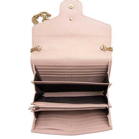 Gucci Matelasse Leather GG Marmont Wallet on Chain - Picture 7 of 14